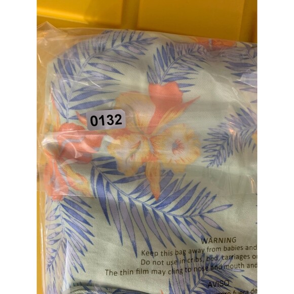 Large (L) Hawaiian Tropical Flowers Print Shirt Silk Cotton Blend Button-down - Picture 12 of 12